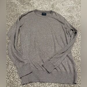Elegant Men's Taupe Crewneck Sweater